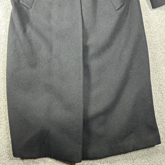 Worthington Women's Trench Coat Wool Blend Size 10 Black Length 48" - Picture 8 of 14